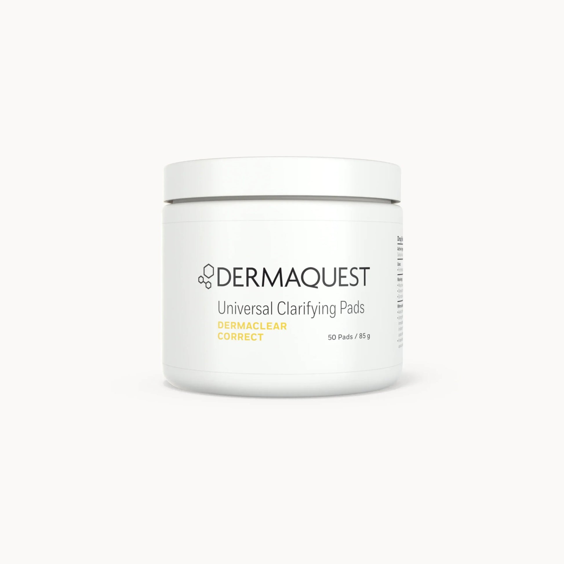 DERMAQUEST - DERMACLEAR UNIVERSAL CLARIFYING PADS 50 STUKS - dehuidspecialistshop