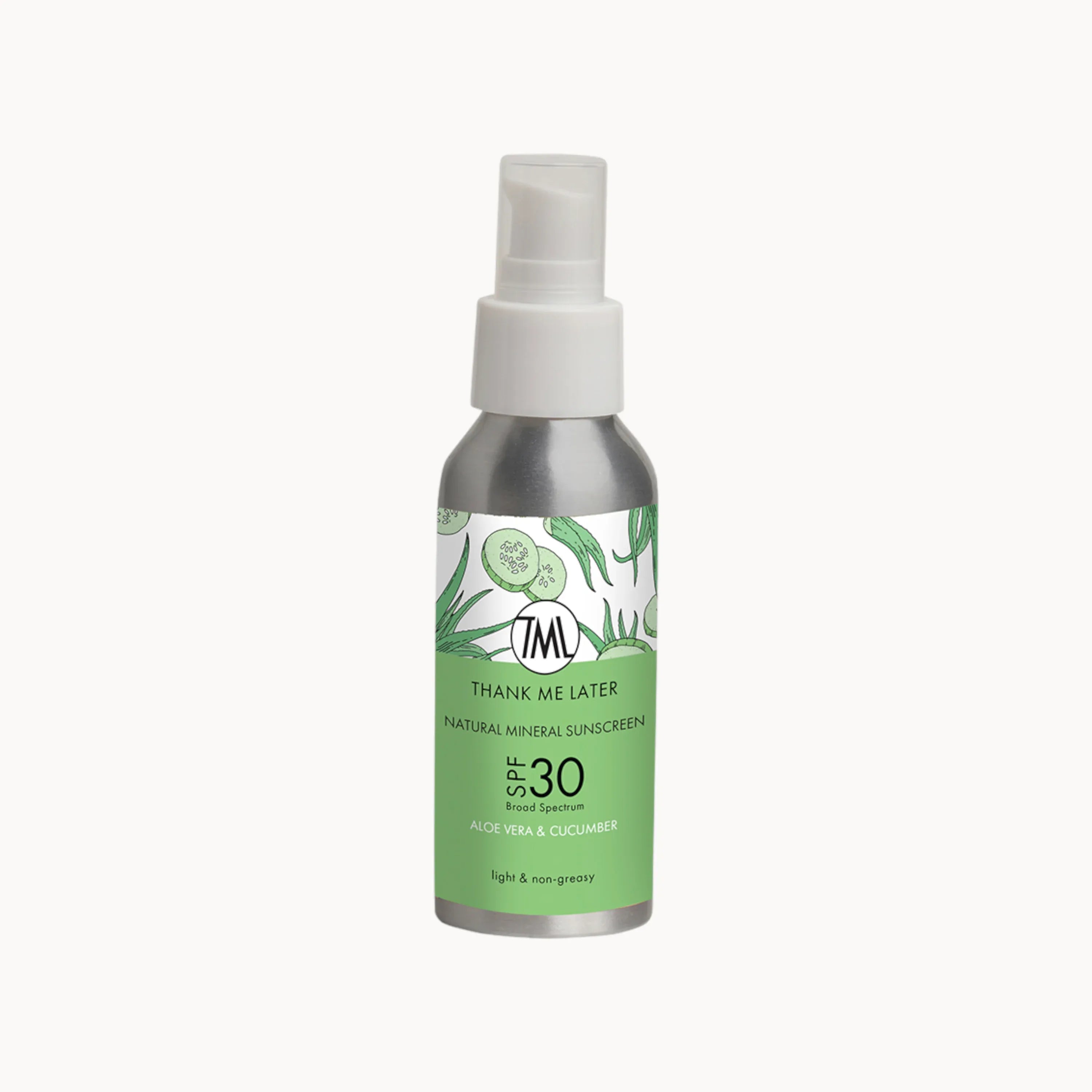 THANK ME LATER - NATURAL MINERAL SPF 30 - ALOE VERA & CUCUMBER - dehuidspecialistshop